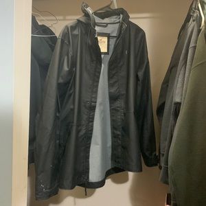 Matt black vintage Hollister Coat